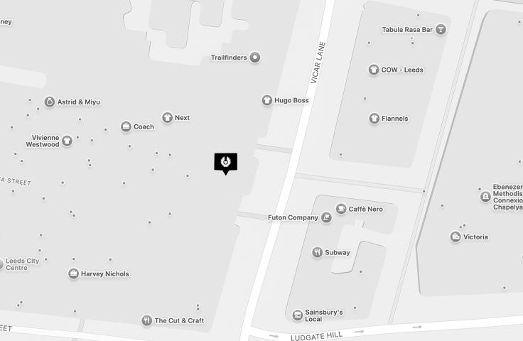 Map for Leeds, Royaume-Uni store